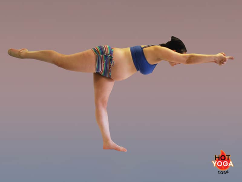 Hot Yoga Balancing Stick Pose