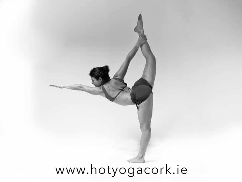 Hot Yoga Standing Bow Pose - Dandayamana Dhanurasana