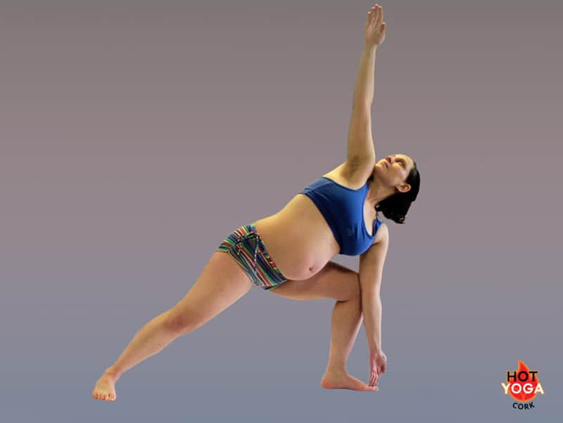 Hot Yoga Triangle Pose